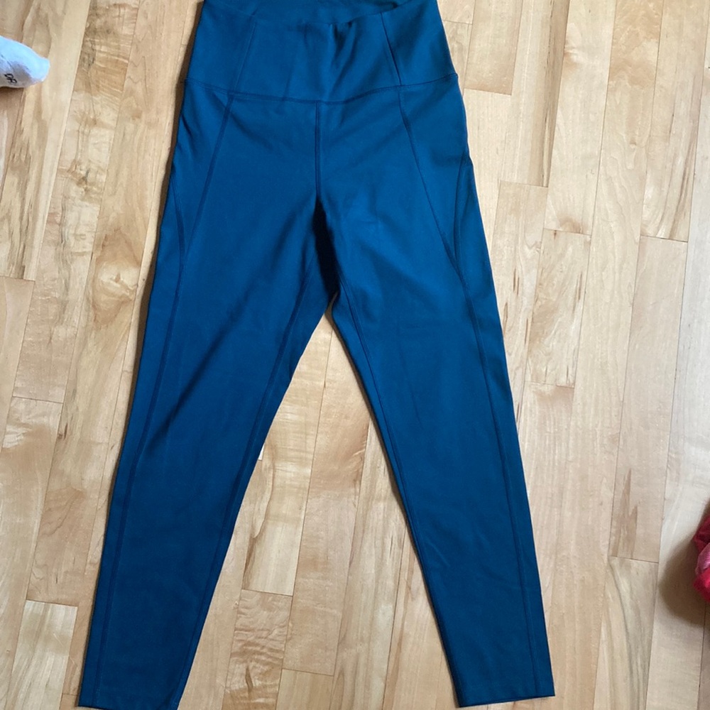 Girlfriend Collective Teal Leggings - Picture 1 of 4